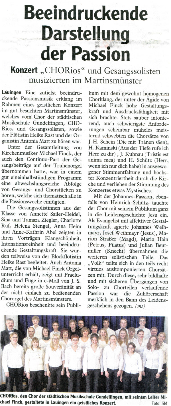 Zeitungsausschnitt - 21-April-2011